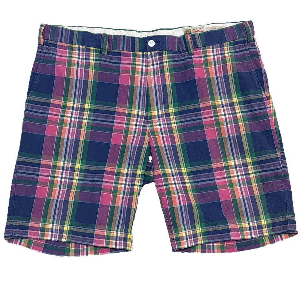 Polo Ralph Lauren‎ Indian Madras Men's Plaid Classic Fit Size 38x9 Shorts